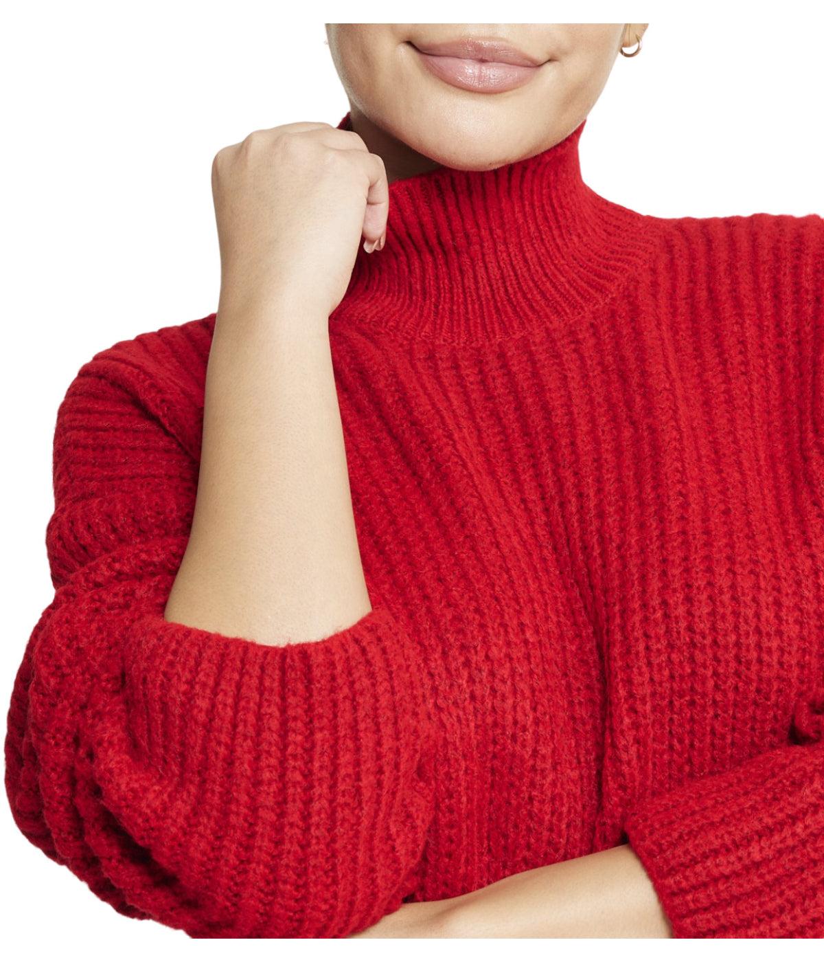 Turtleneck Funnel Sweater Dress Product Image