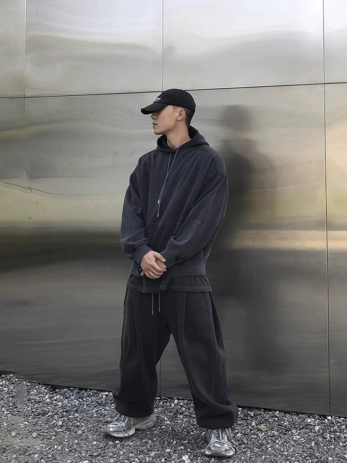 RT No. 12241 DARK GRAY HOODIE & SWEATPANTS Product Image