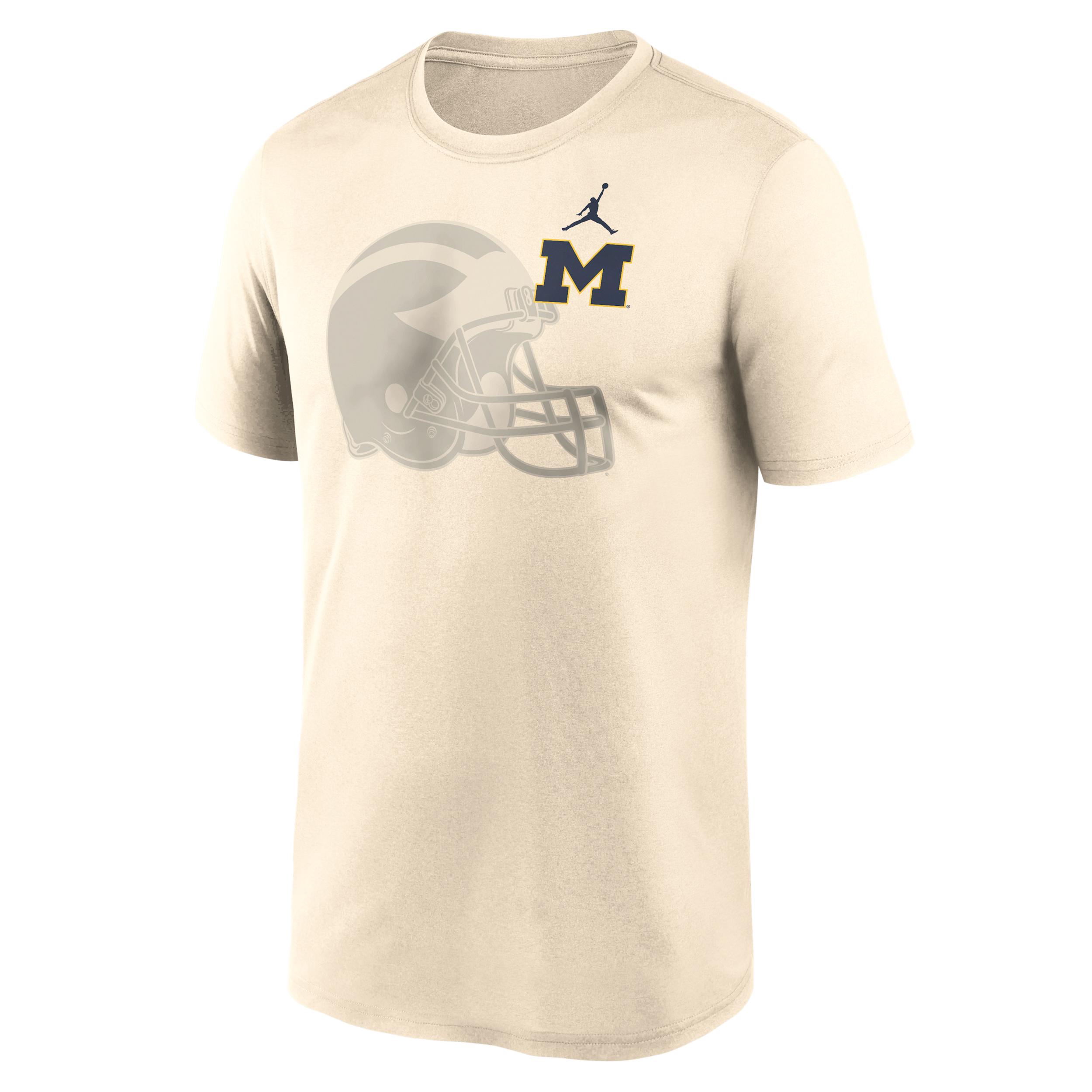 Michigan Campus Legend Shadow Logo Nike Mens Dri-FIT College T-Shirt | NKGK15AMWN-ET9 Product Image