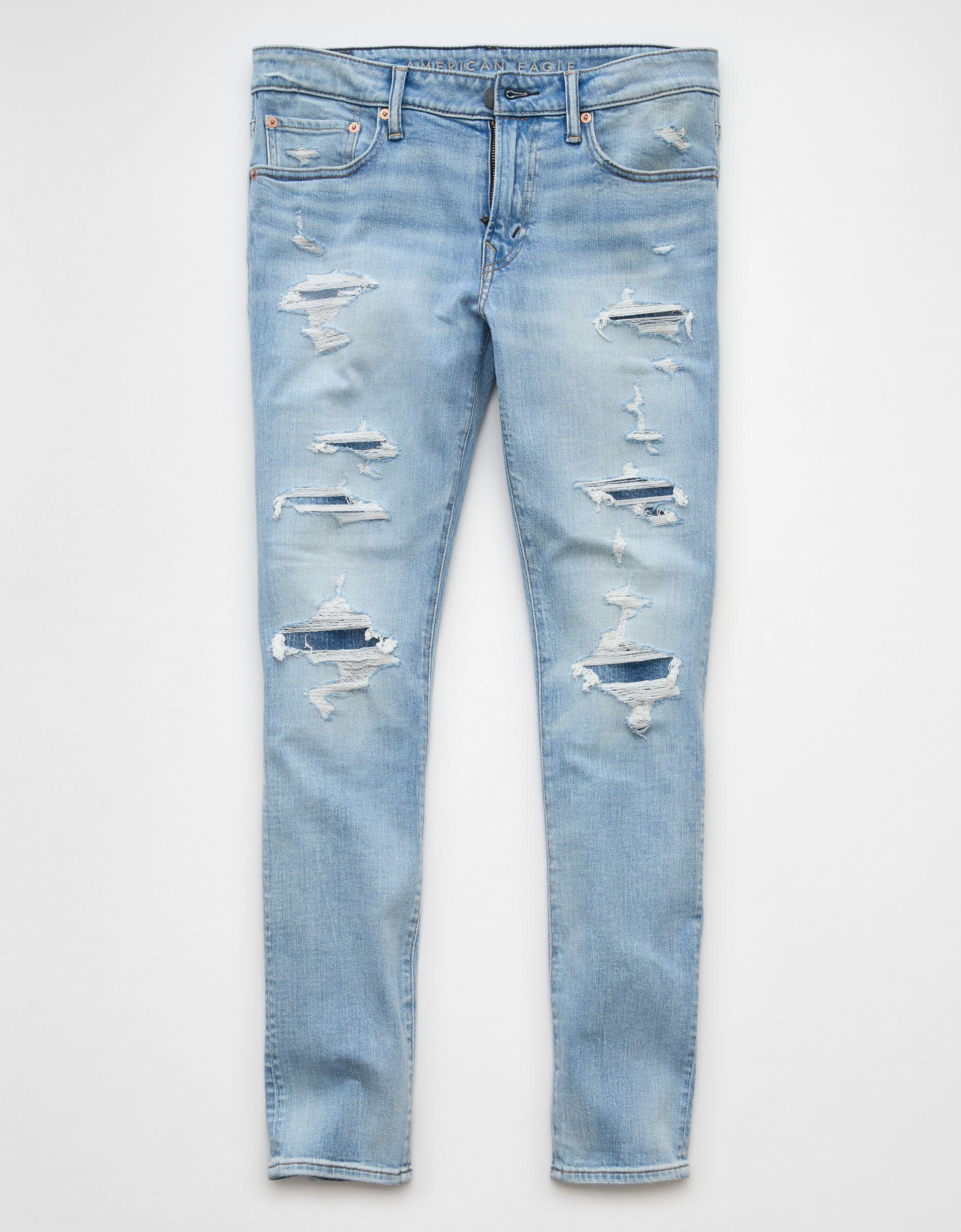 AE AirFlex+ Patched Skinny Jean Product Image