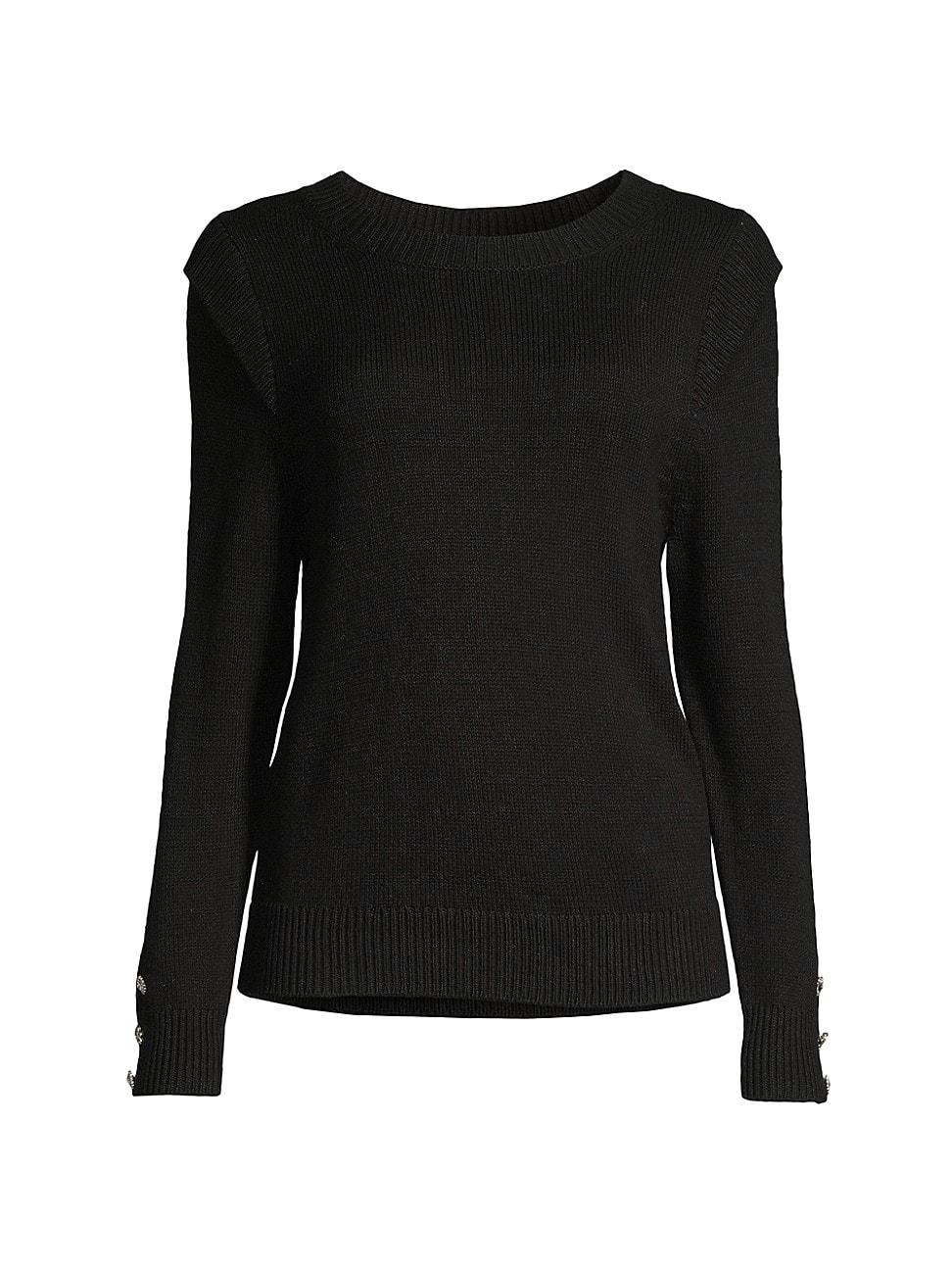 Womens Playful Cuff Cotton-Blend Sweater Product Image