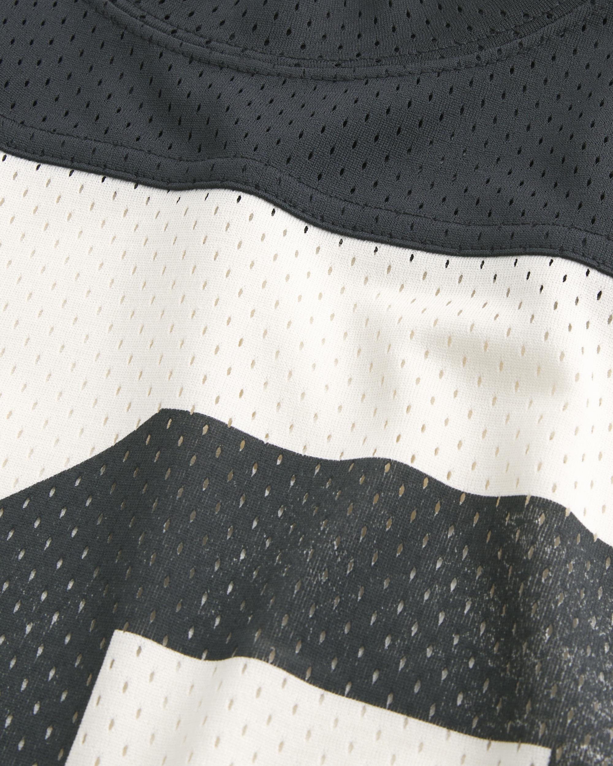 Boxy Crop Mesh North Valley Graphic Jersey Product Image