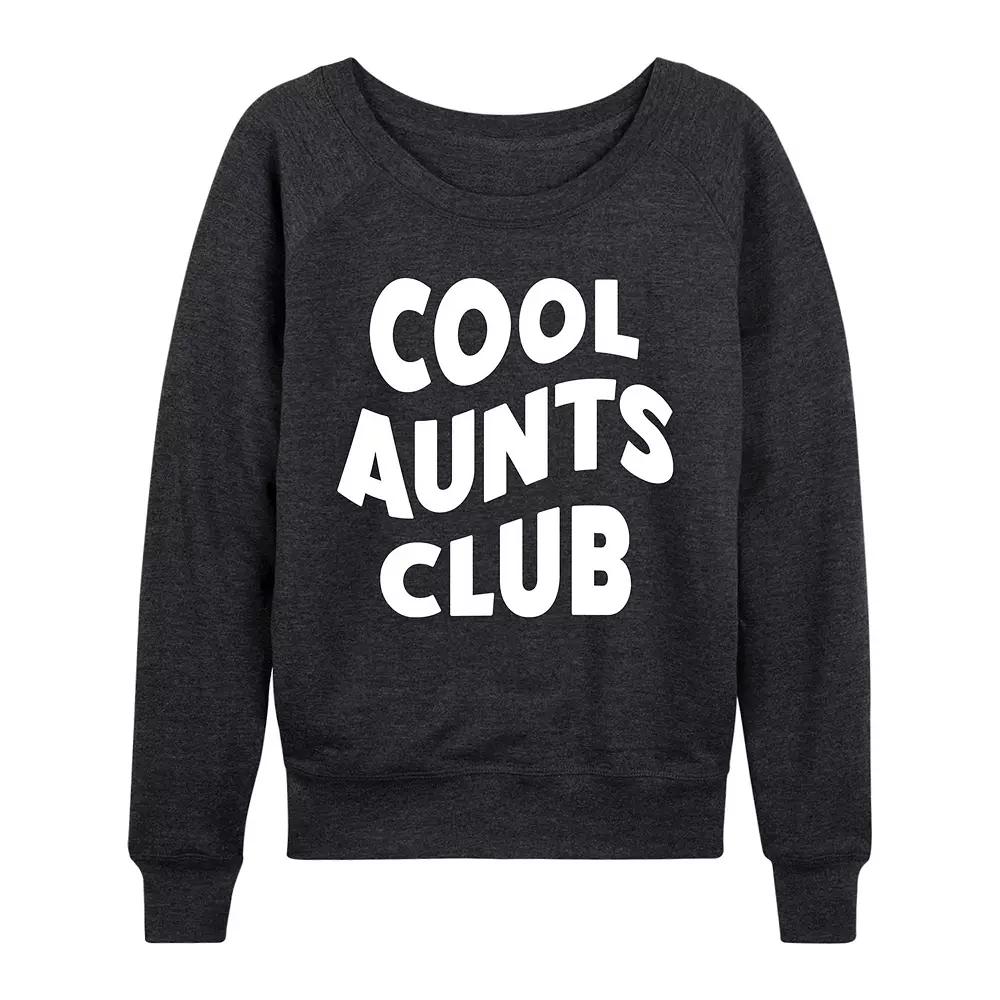 Women's Cool Aunts Club French Terry Long Sleeve Tee, Girl's,  Product Image