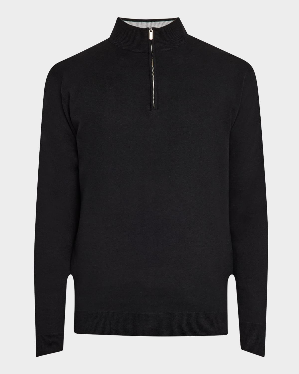 Coolspun Cotton Quarter-Zip Sweater Product Image