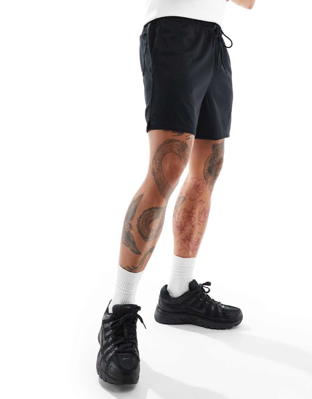Nike Club mesh shorts in black Product Image