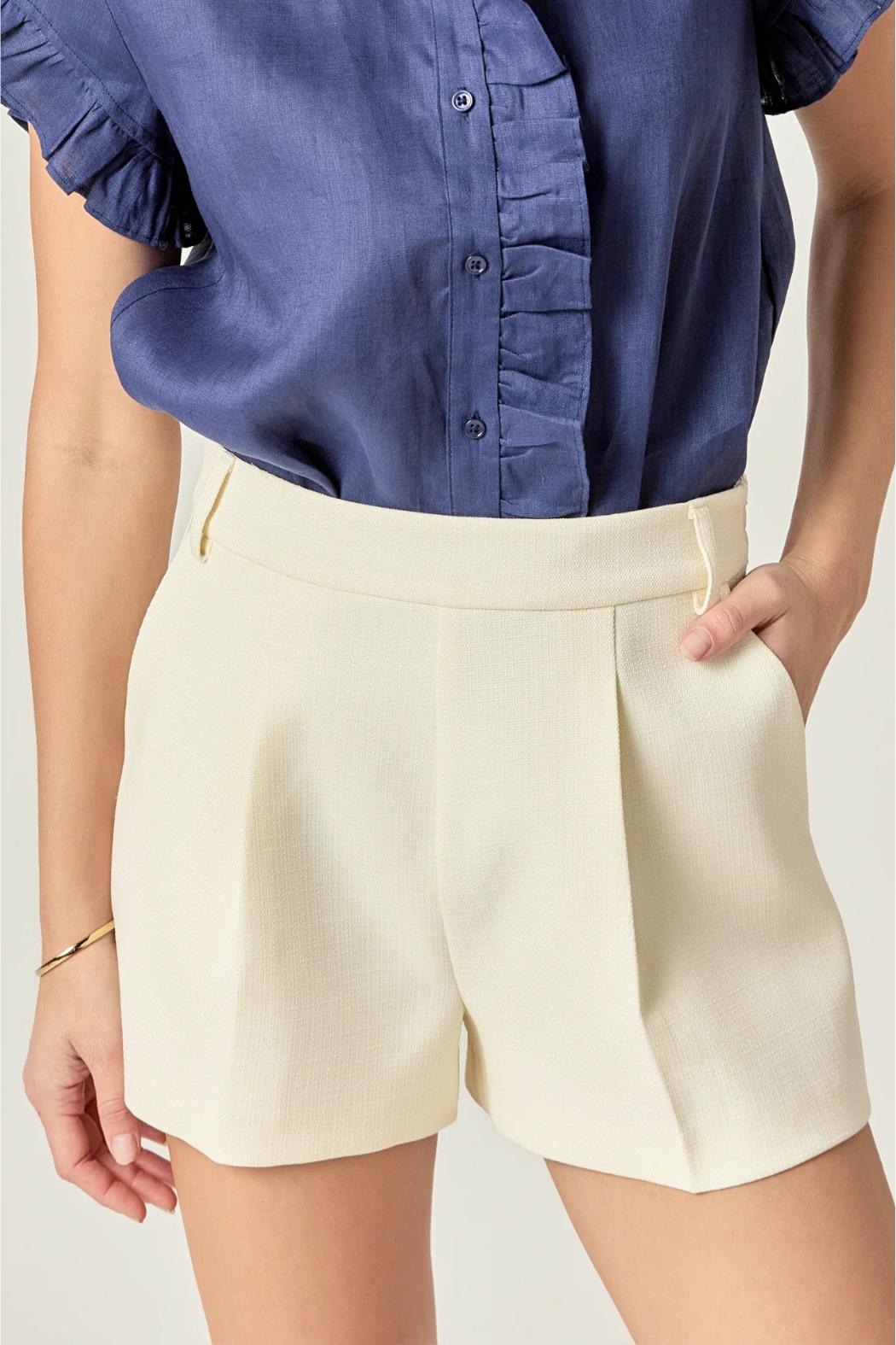 Tuck Detailed Shorts Product Image