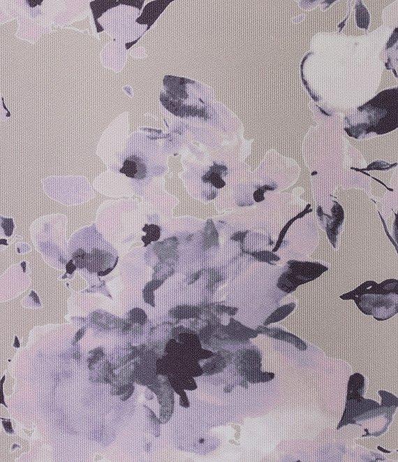 Alex Evenings Petite Size Floral Print 3/4 Sleeve Notch Lapel Collar Crepe Twinset Product Image