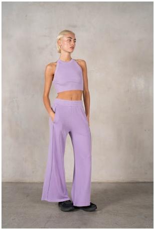 Morgie Lavender Wide Leg Pants Product Image