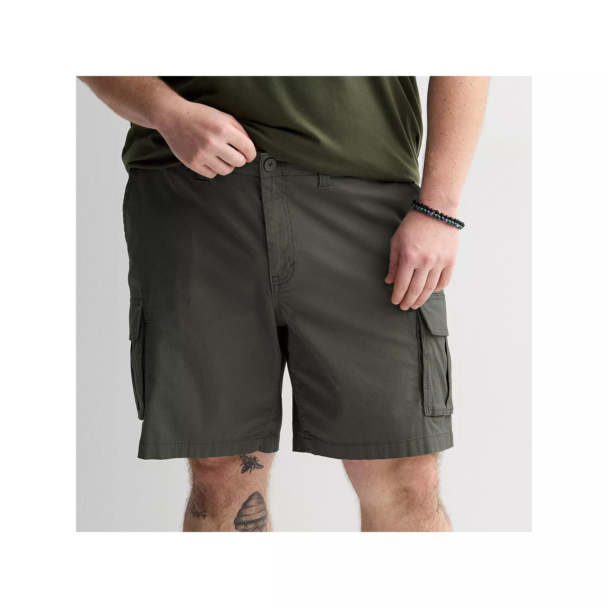 Men's Sonoma Goods For Life® Comfortable Cargo Shorts, Size: 46, Black Copy Product Image