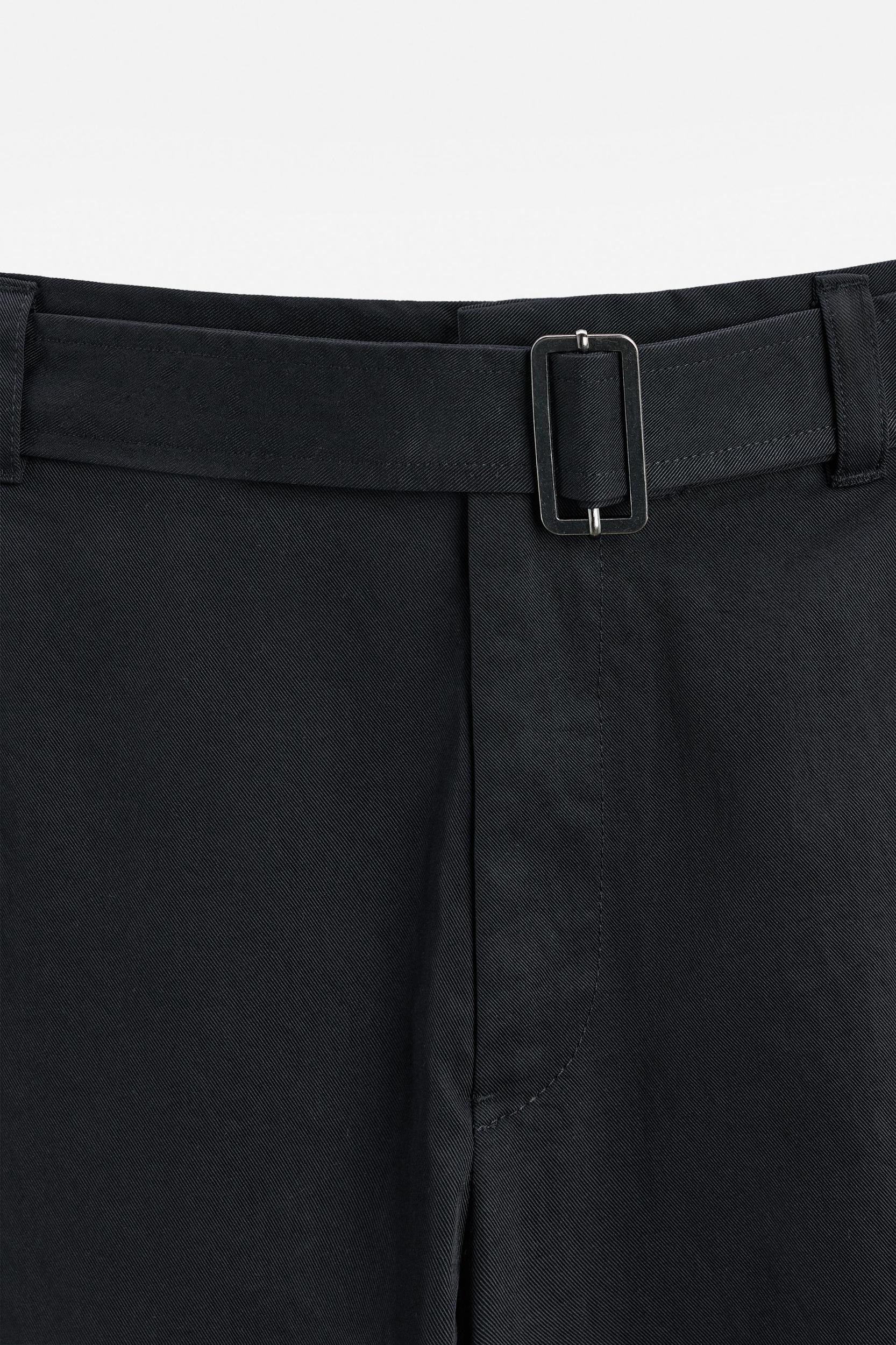 BELTED WIDE FIT PANTS Product Image