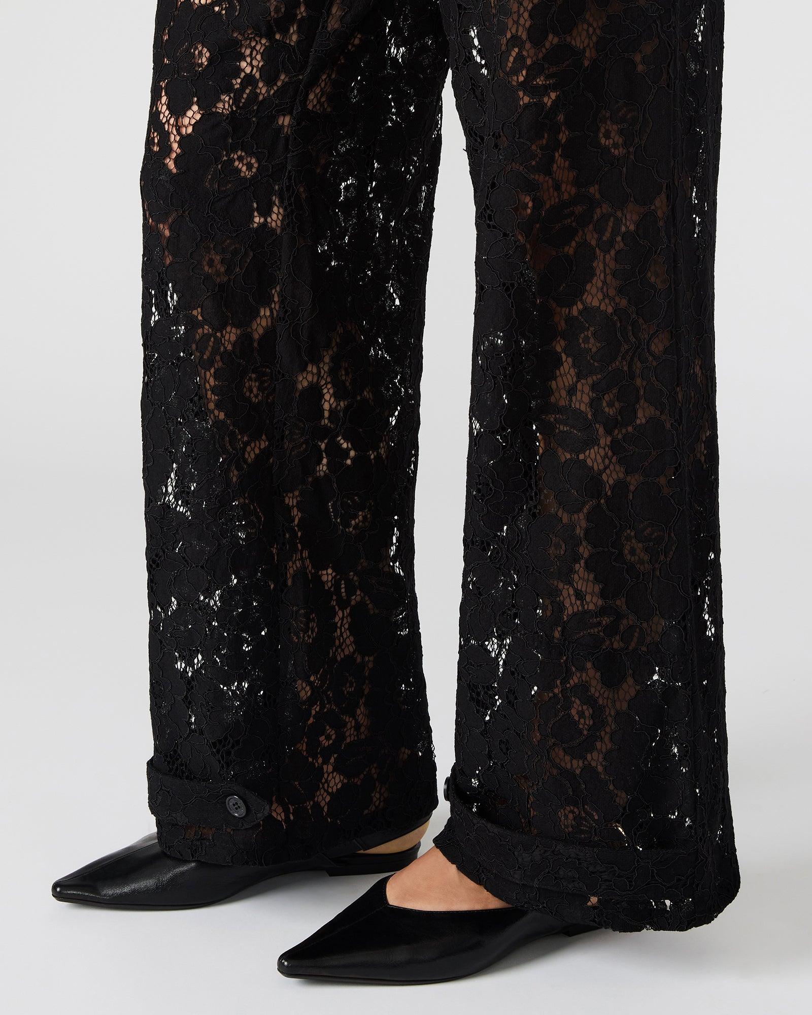 TRE LACE PANT BLACK Female Product Image