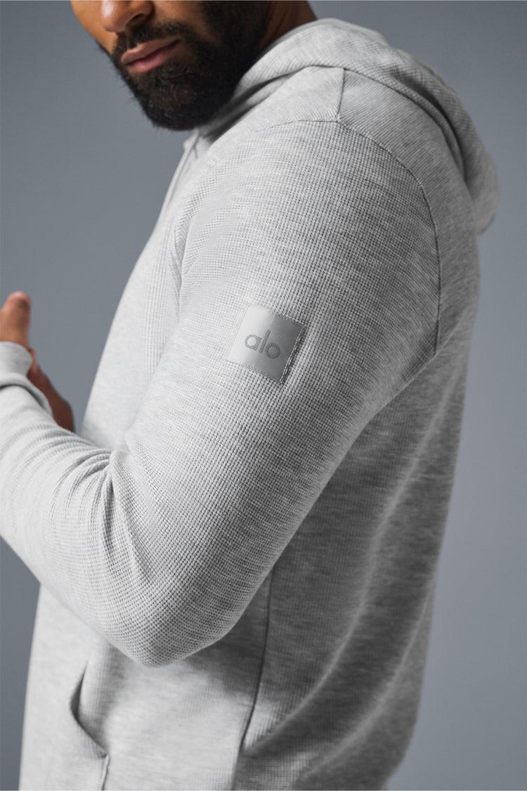 Micro Waffle Fast Break Hoodie - Athletic Heather Grey Product Image