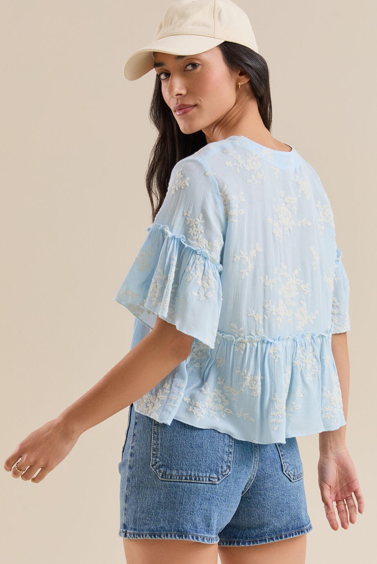 Wanda Ruffle Babydoll Top Product Image