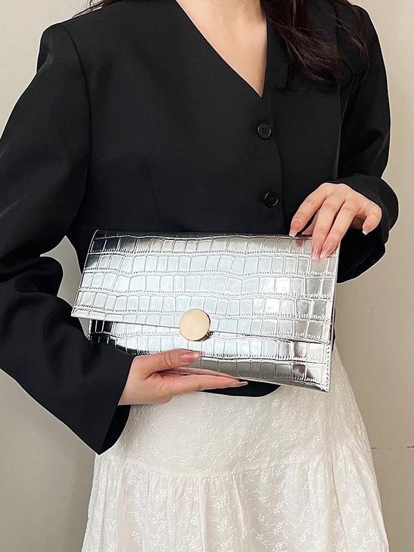 Geometric Shiny Split-Joint Bags Handbags Product Image