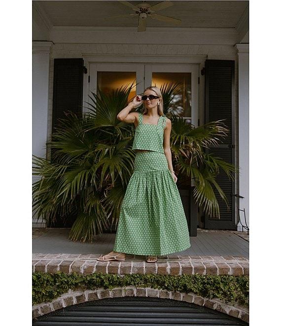 Antonio Melani x Style by Simkins Charlotte Printed Poplin Top & Skirt Set Product Image