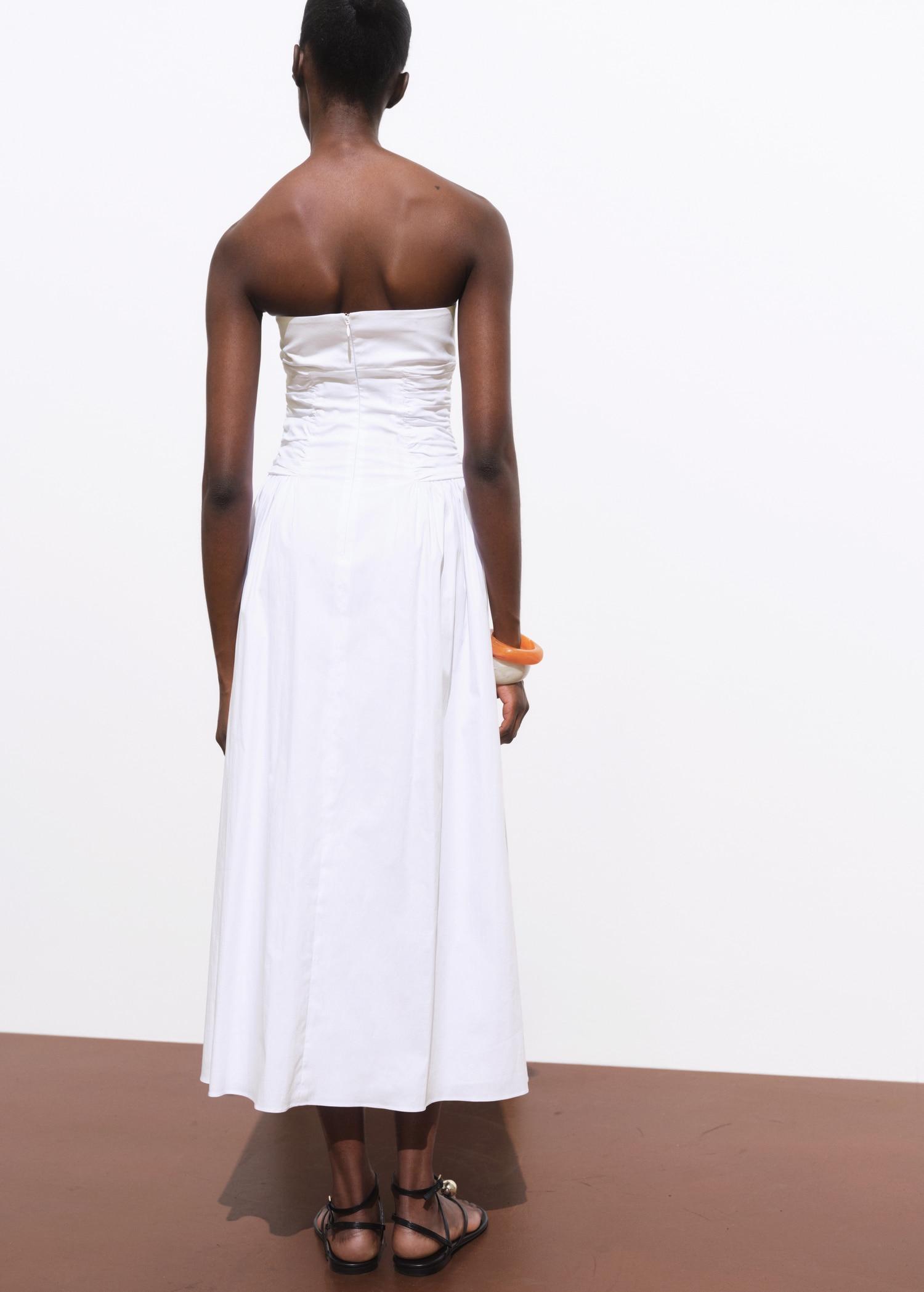 Strapless midi-dress - Women | MANGO USA Product Image