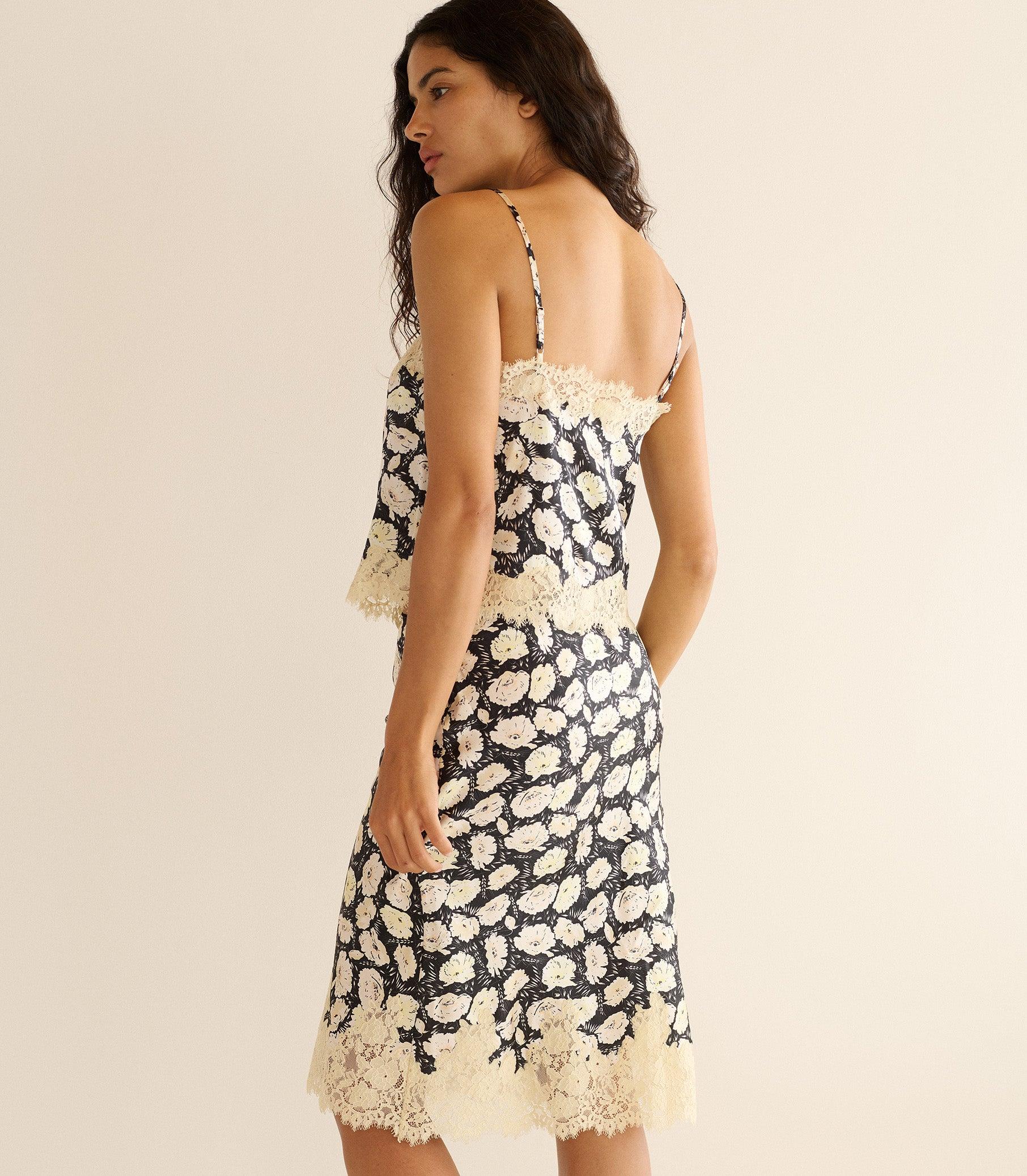 LOURE TOP -- NOIR FLEURS D'ANEMONE Product Image