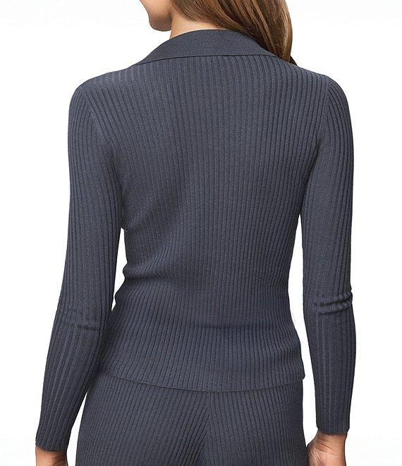 Splendid Georgie Coordinating Cashmere Blend Knit Collar V-Neck Long Sleeve Cardigan Product Image