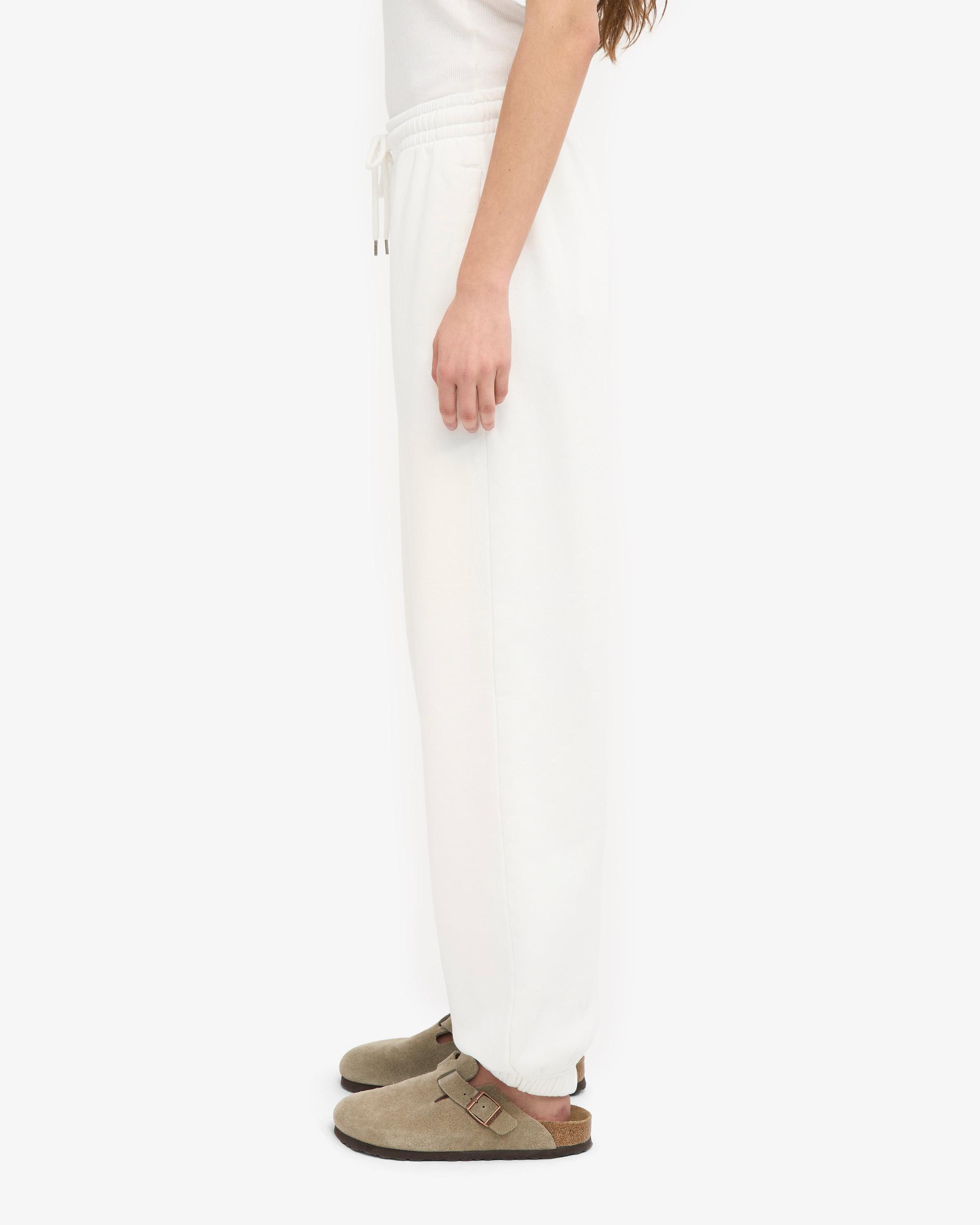 Organic Relaxed Sweatpants - Optical White Product Image