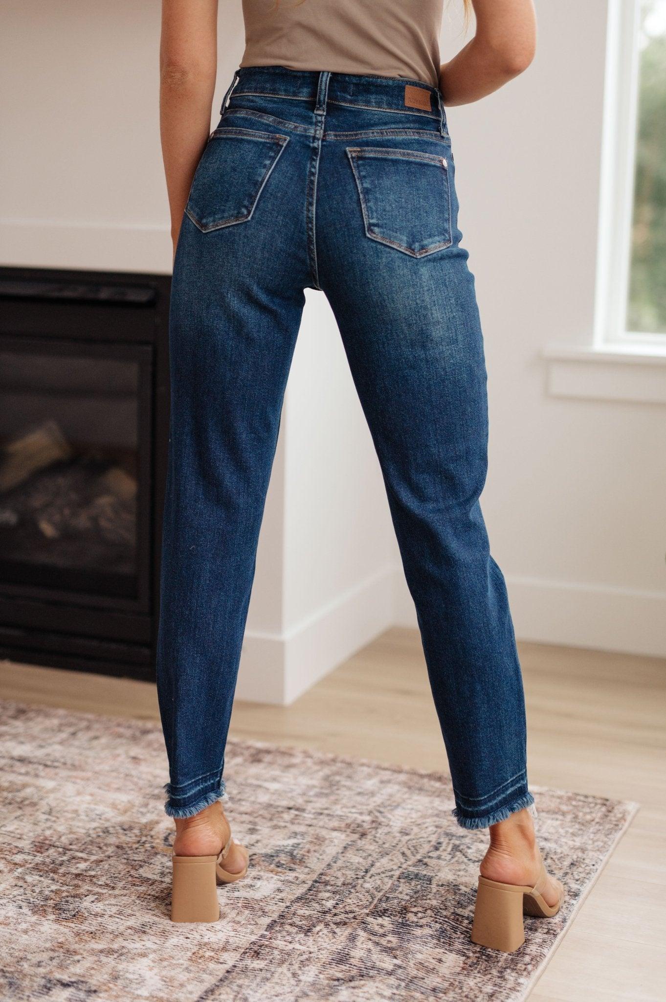 Phillipa High Rise Release Hem Slim Jeans (Online Exclusive) Product Image
