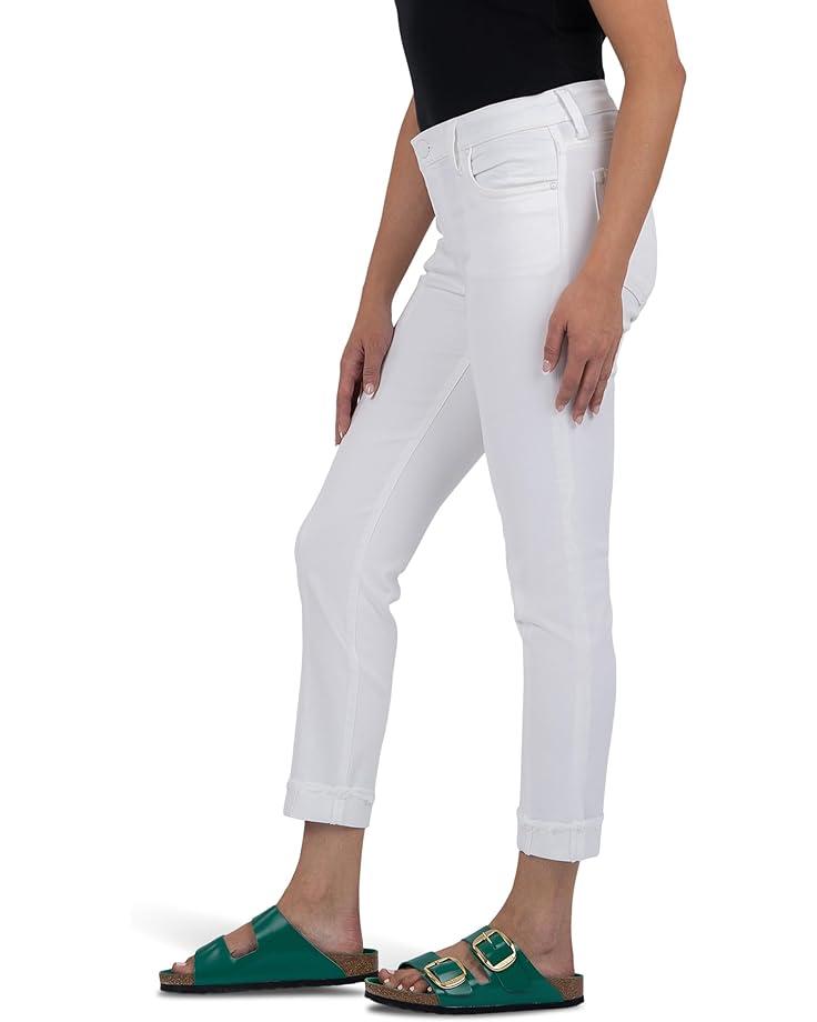 Amy Crop Straight Leg- Roll Up Fray Princess Seam Product Image