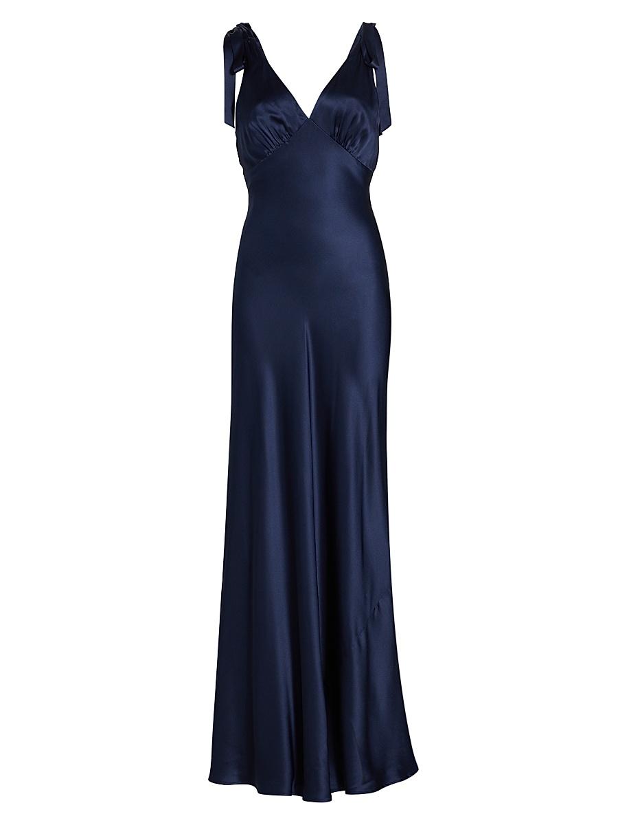 Womens Pernille Silk V-Neck Maxi Dress Product Image