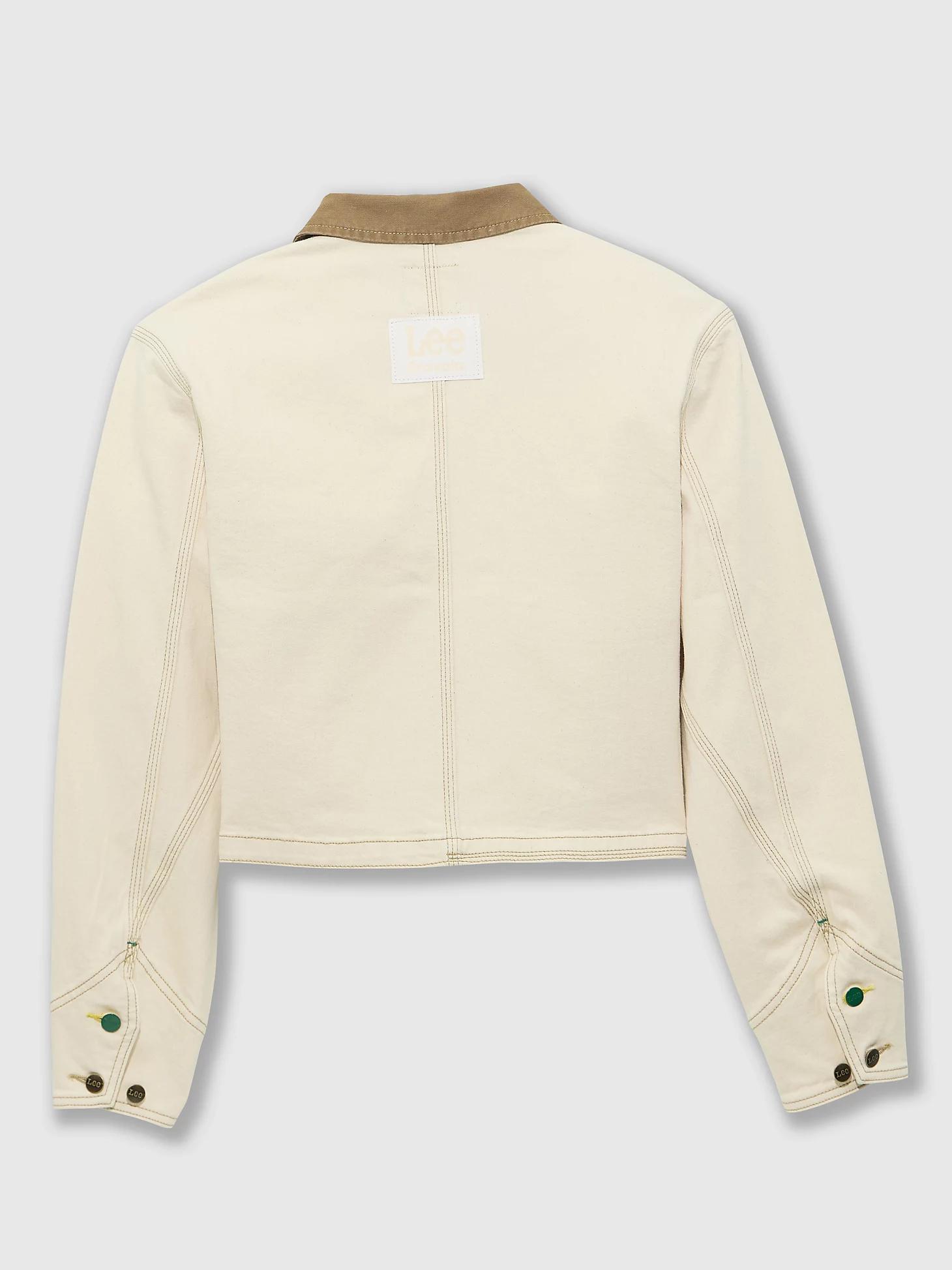 Women's Lee® x Crayola® Ecru Crop Chore Jacket | Women's Jackets & Outerwear | Lee® Product Image