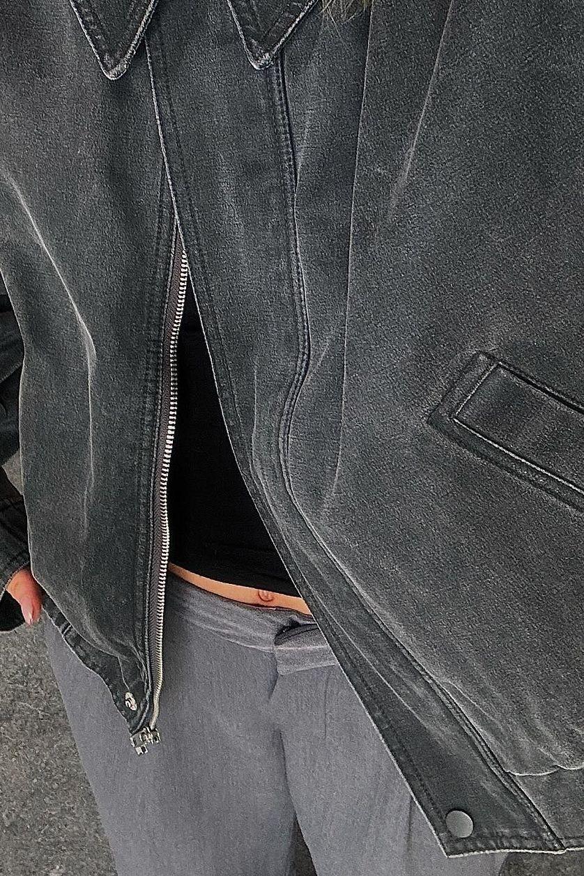 Washed Out Bomber Jacket Product Image