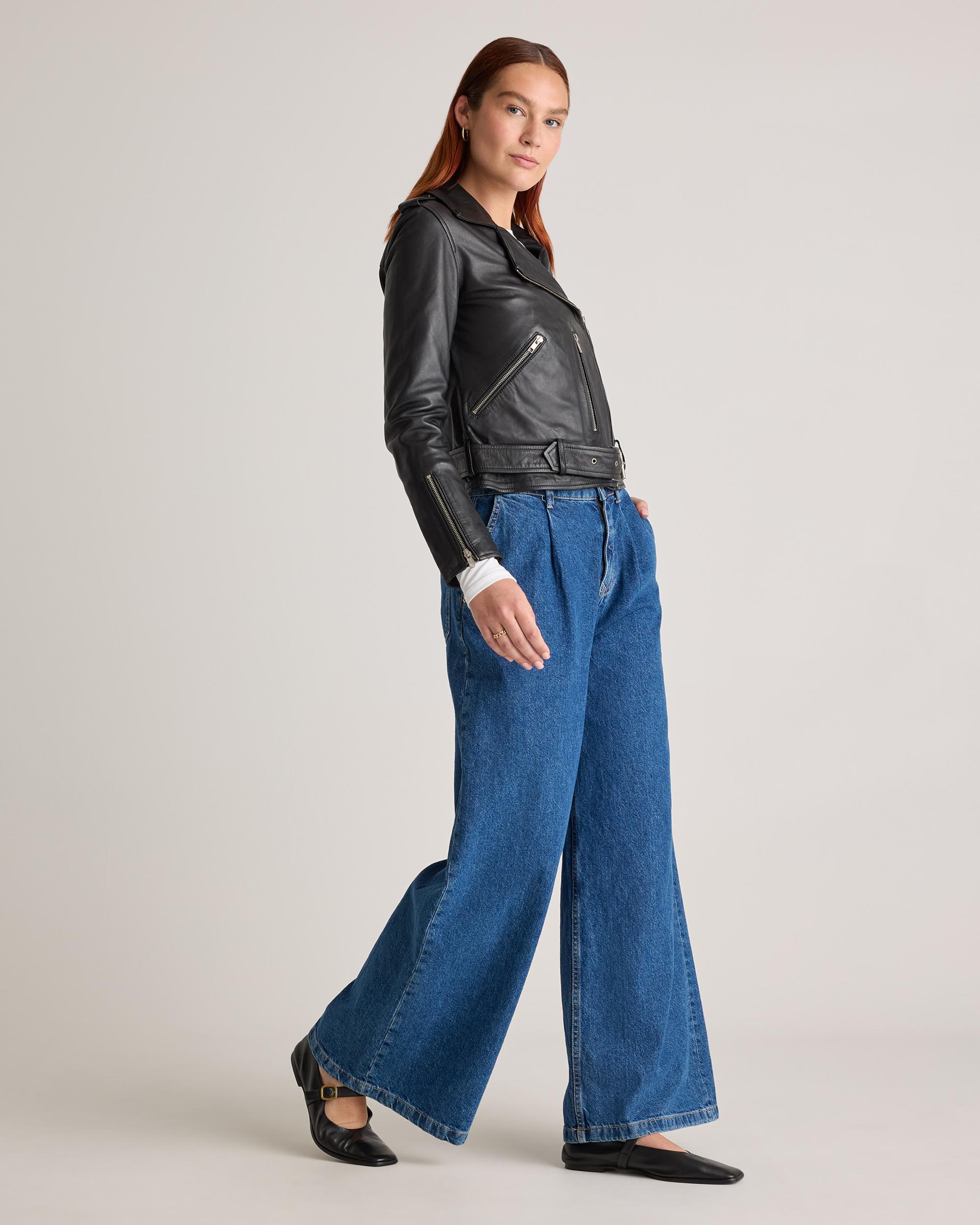 Quince | Women's Motorcycle Jacket Leather Product Image