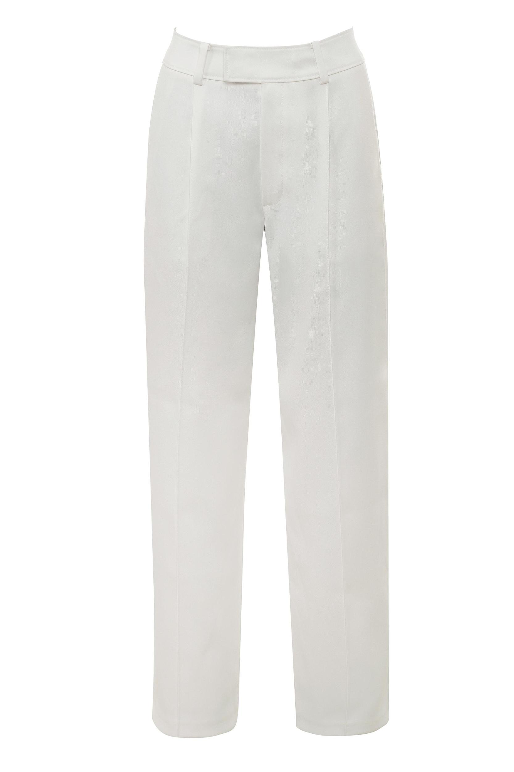 Hayden  white wide leg high waist tailored trousers Product Image