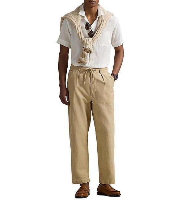 Polo Ralph Lauren Relaxed Fit Linen-Cotton Pants Product Image