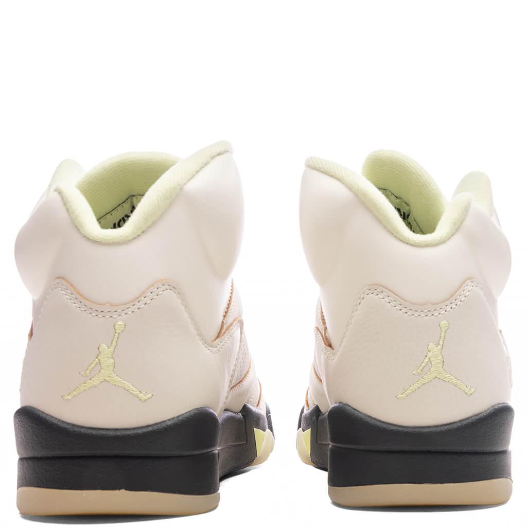 Women's Air Jordan 5 Retro - Sail/Luminous Green/Anthracite Female Product Image