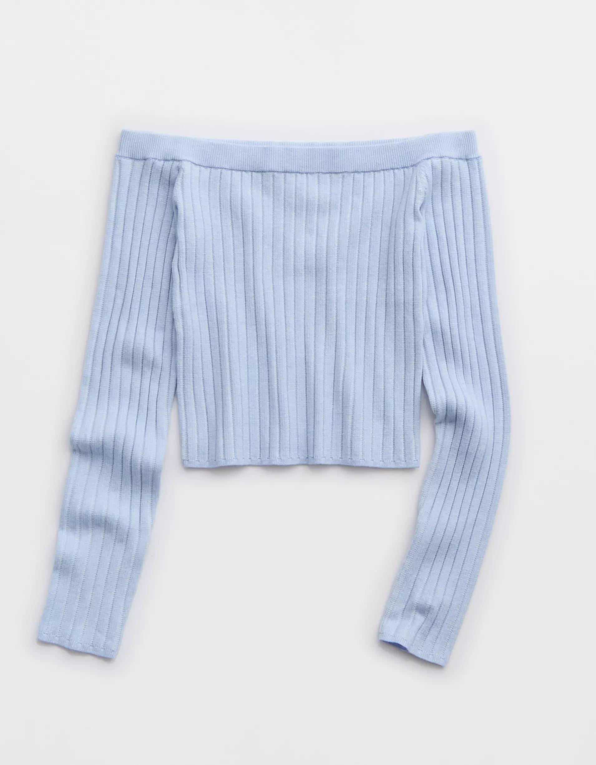 Aerie Late Night Cold Shoulder Sweater Product Image