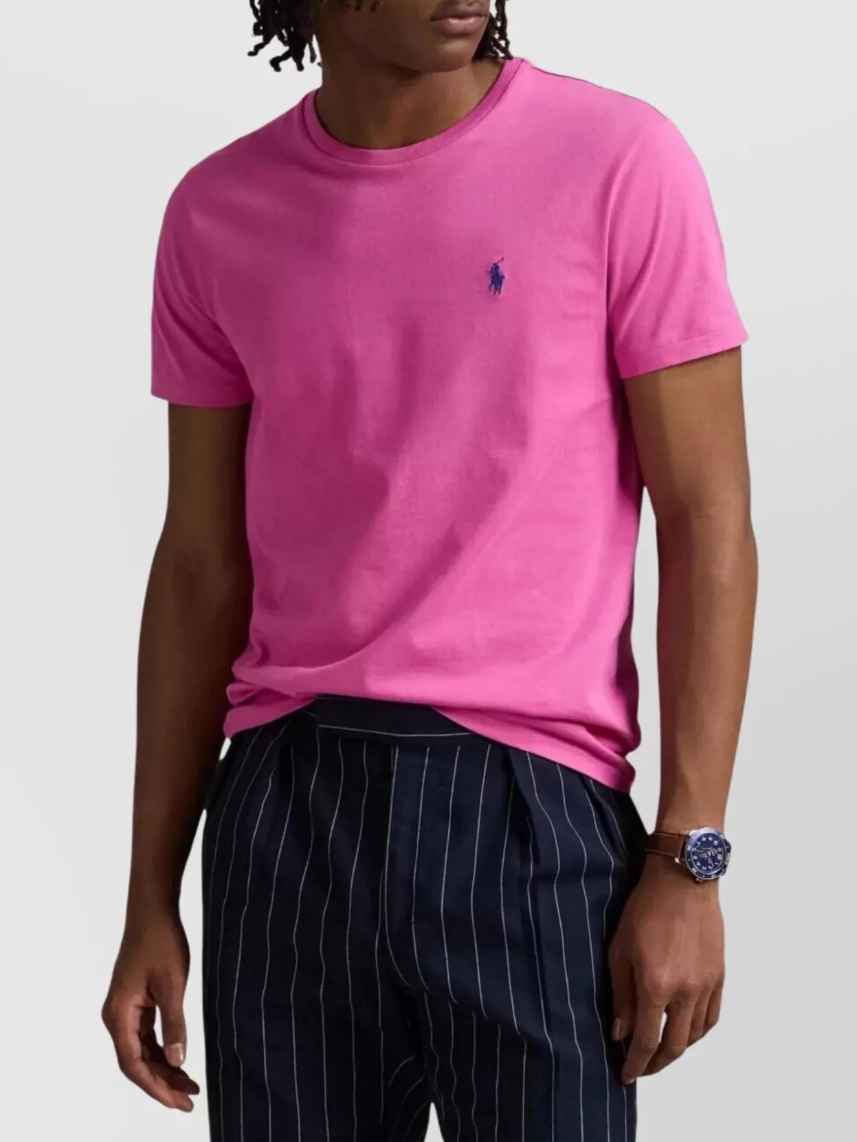 POLO RALPH LAUREN Custom Slim Fit Jersey T-shirt Clothing In Multicolor Product Image