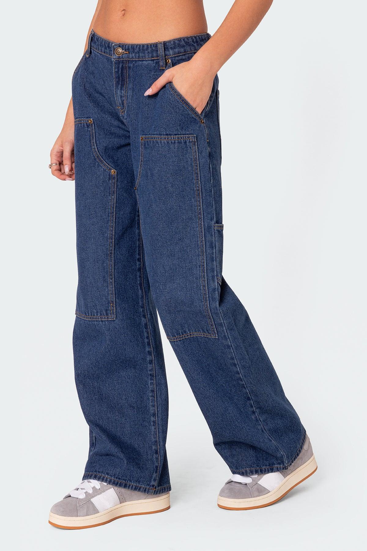 Ayla Low Rise Baggy Carpenter Jeans Product Image