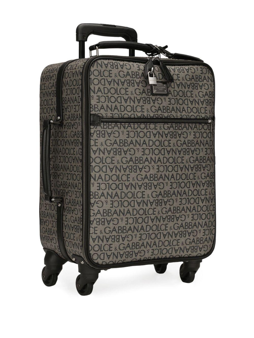 logo jacquard zipped luggage Product Image