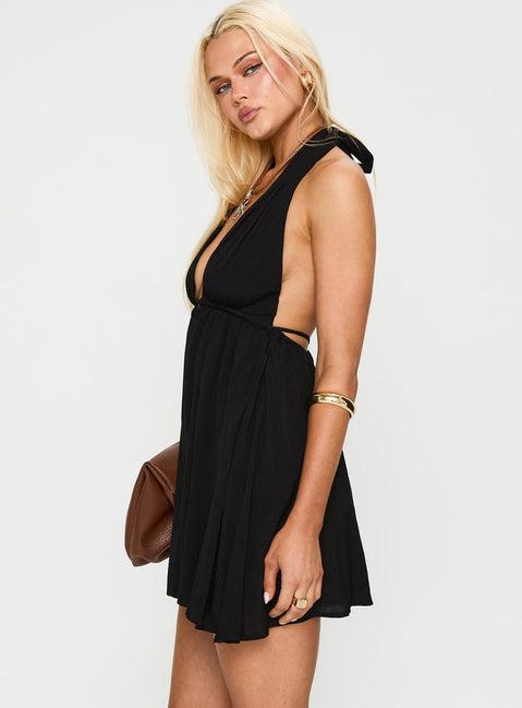 Saddler Mini Dress Black Product Image