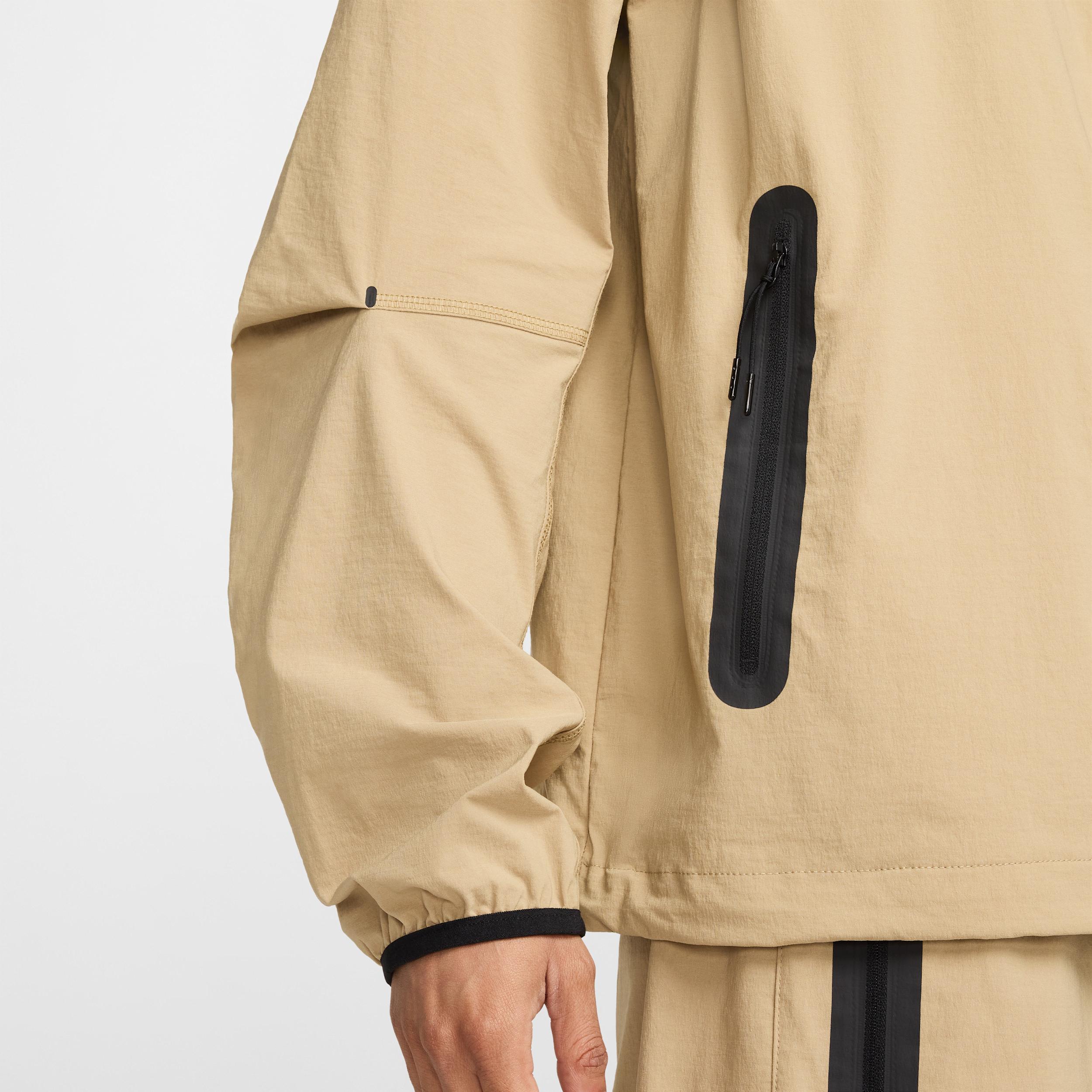 Nike Mens Nike Tech Woven WR Full-Zip Jacket - Mens Parachute Beige/Black Product Image