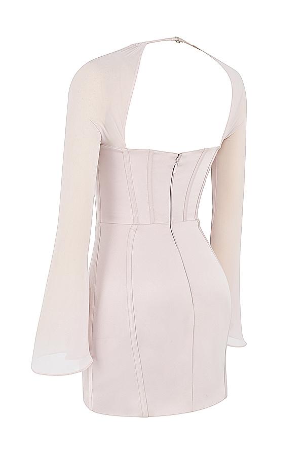 Isra  crystal satin corset mini dress Product Image