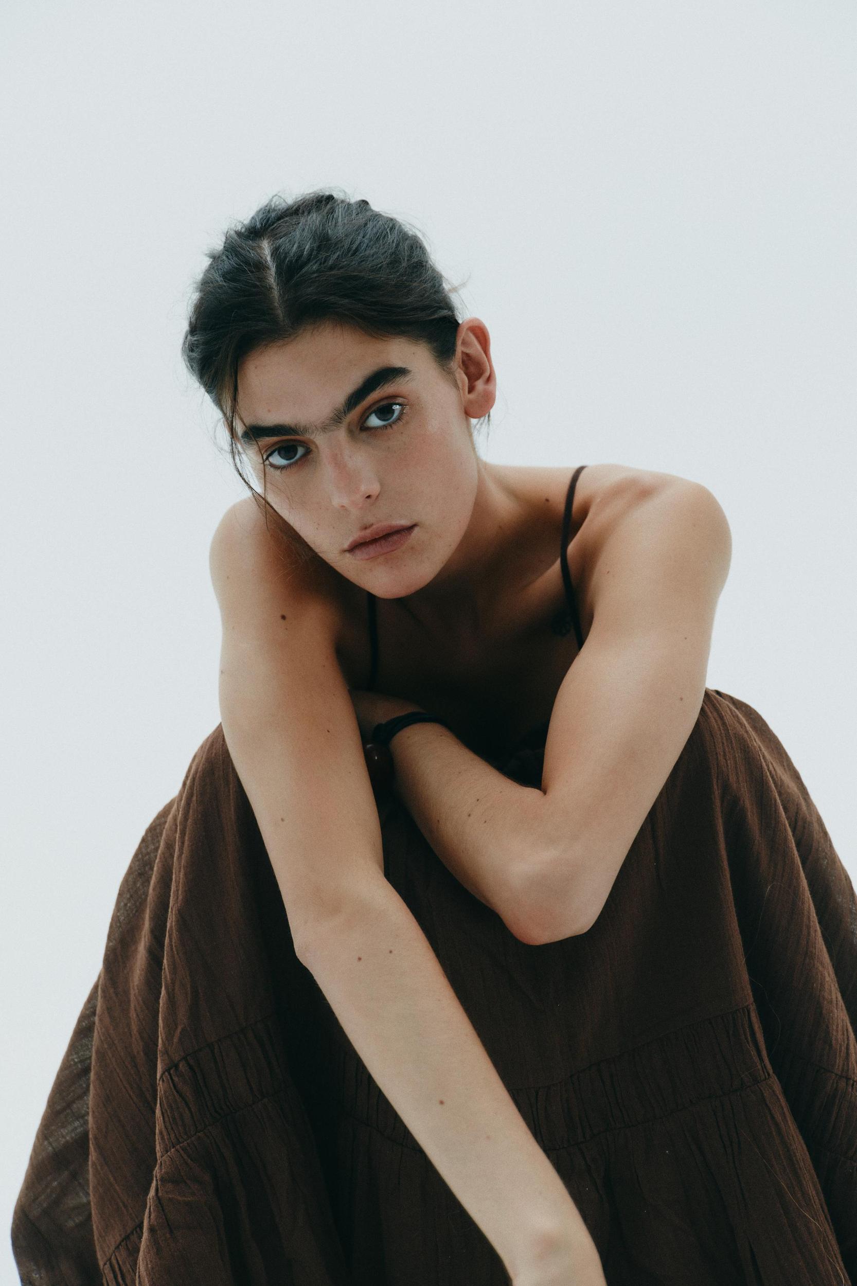 GAUZE MIDI DRESS Product Image