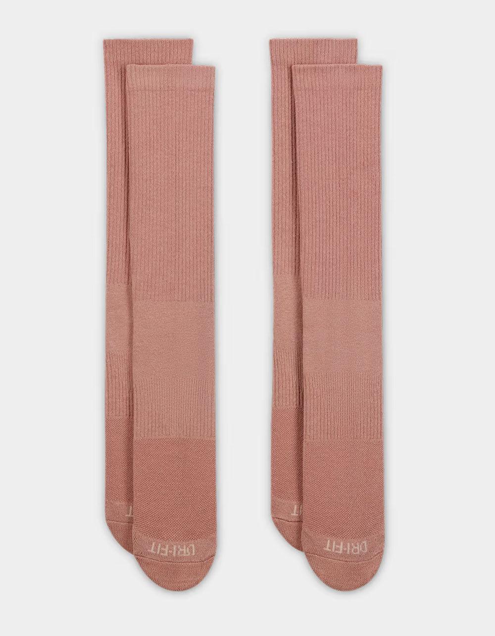 NIKE Everyday 2 Pack Cushioned Crew Socks - MAUVE Product Image