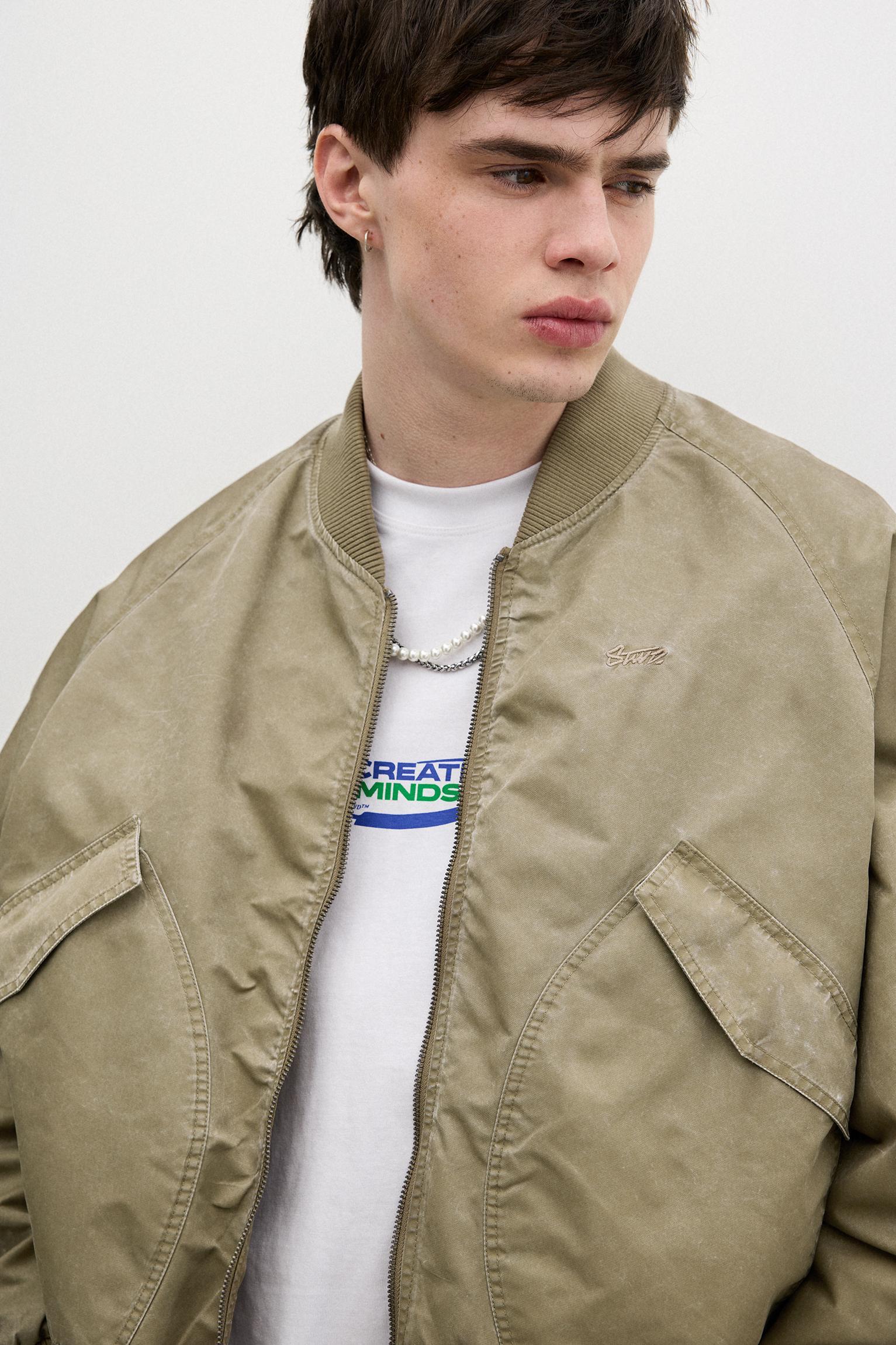 Bomber jacket with pockets Product Image