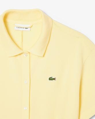 Women's Flared Mini-Piqué Polo Dress Product Image