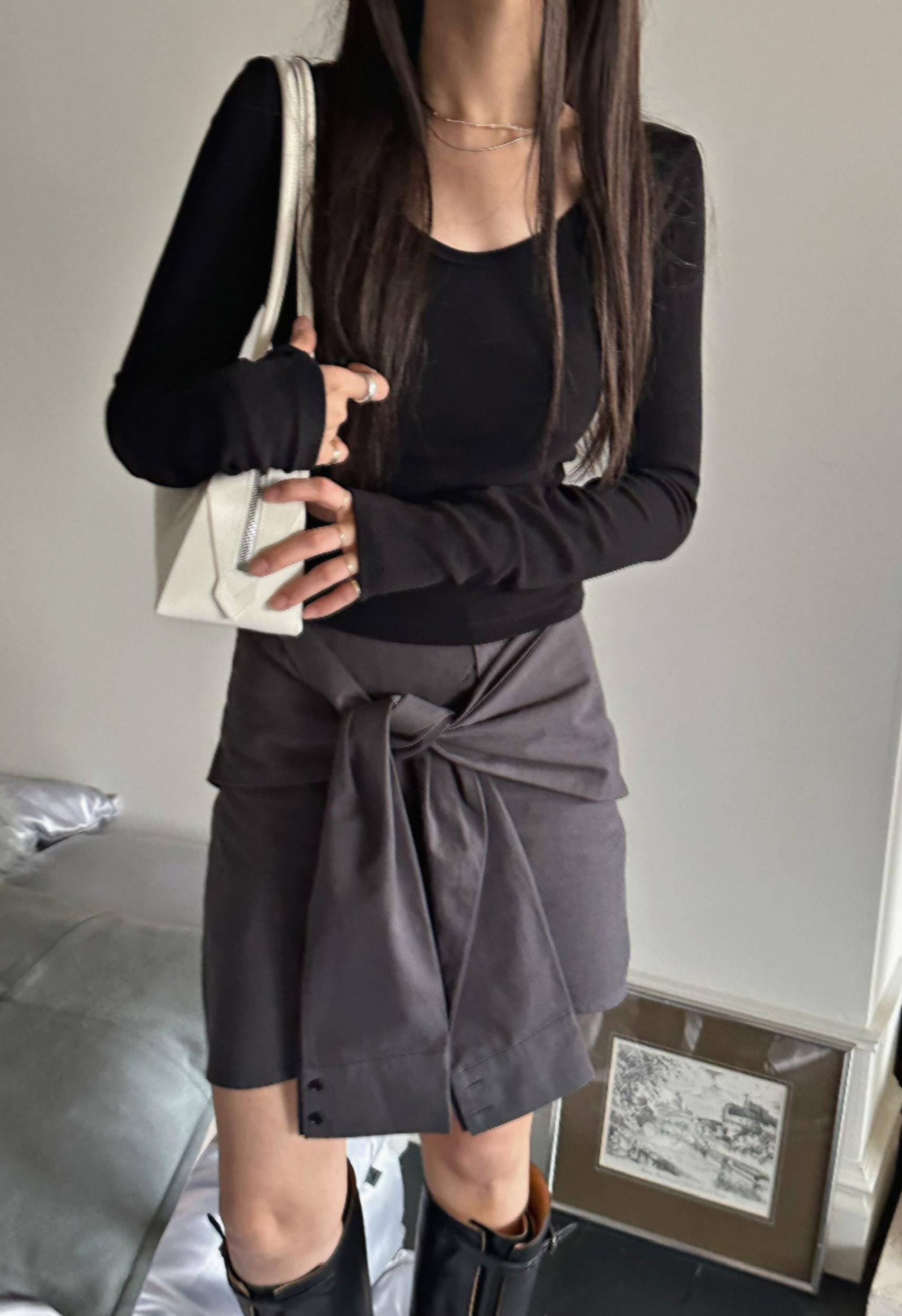 Taryn Grey Skirt/Top Product Image