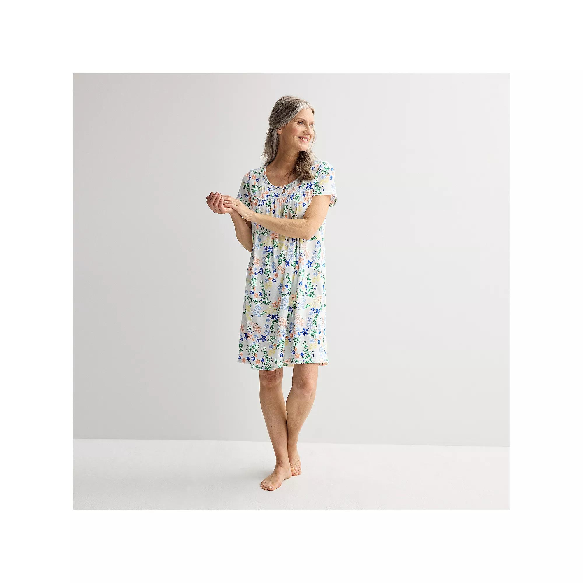 Petite Croft & Barrow Knit Sleep Gown, Womens Product Image