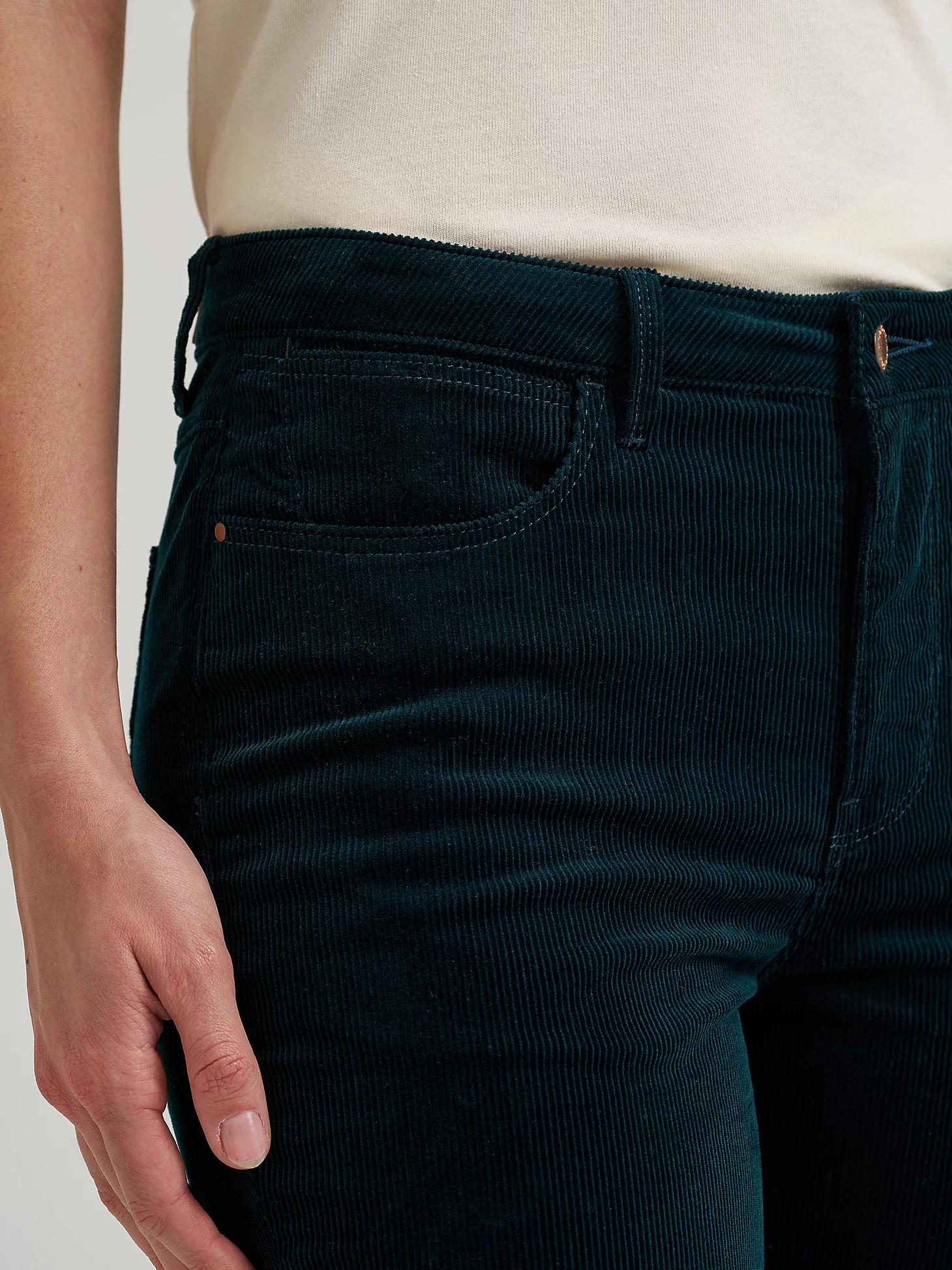 Women's Wrangler® Corduroy High Rise Fierce Flare Jean in Jewel Product Image