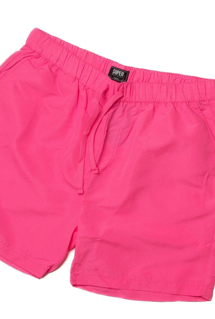Neon Pink Nylon Short Product Image