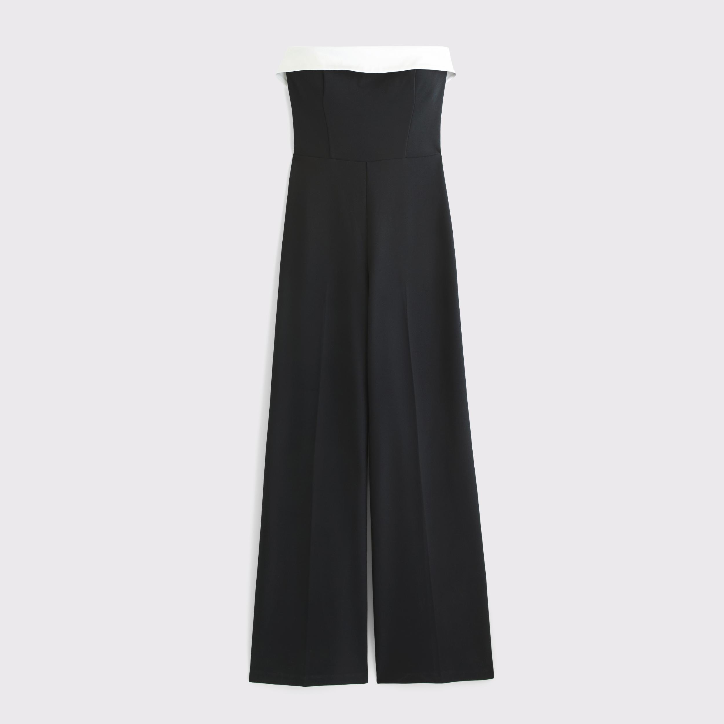 Contrast Strapless Jumpsuit Product Image