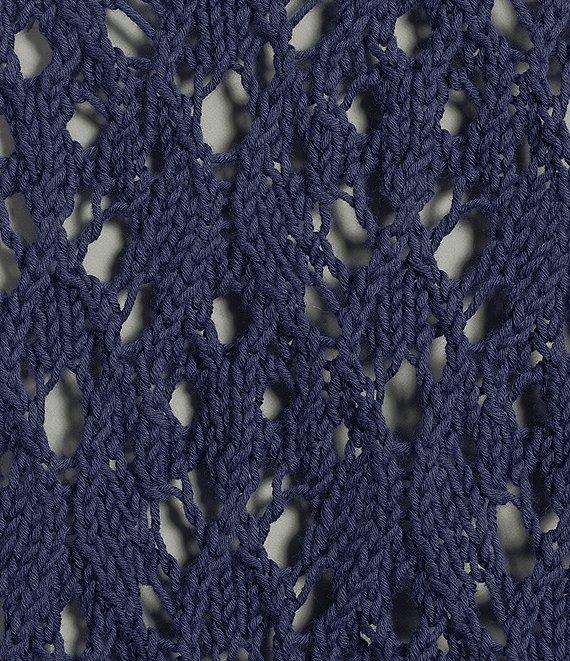 Eileen Fisher Organic Cotton Open Stitch Round Neck Long Sleeve Sweater Product Image