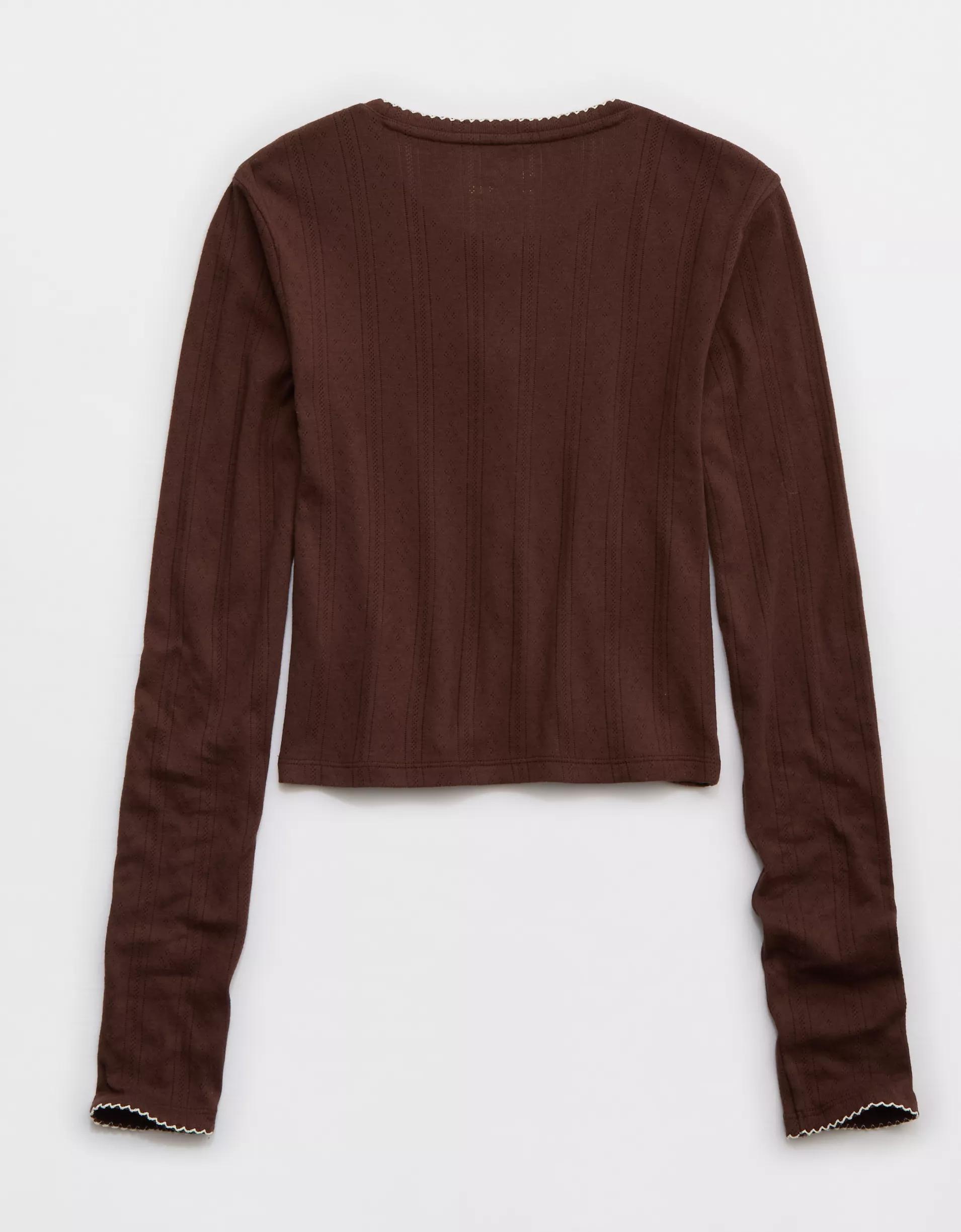 Aerie Off-Duty Pointelle Cardigan Product Image